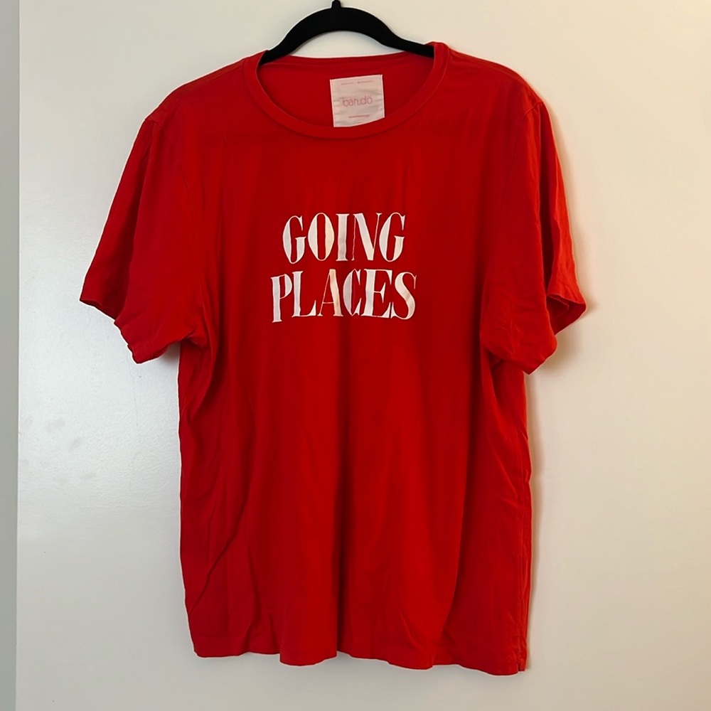 EUC size large going places shirt